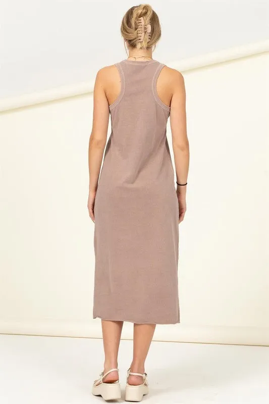 Women's Fun Day Sleeveless Shift Midi Dress