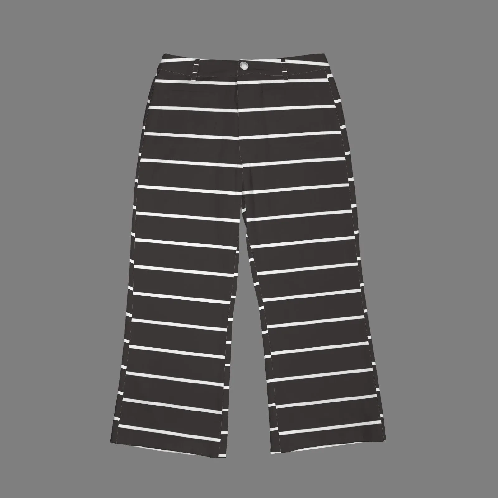 Women's High Waist Pocket Flared Cropped Pants