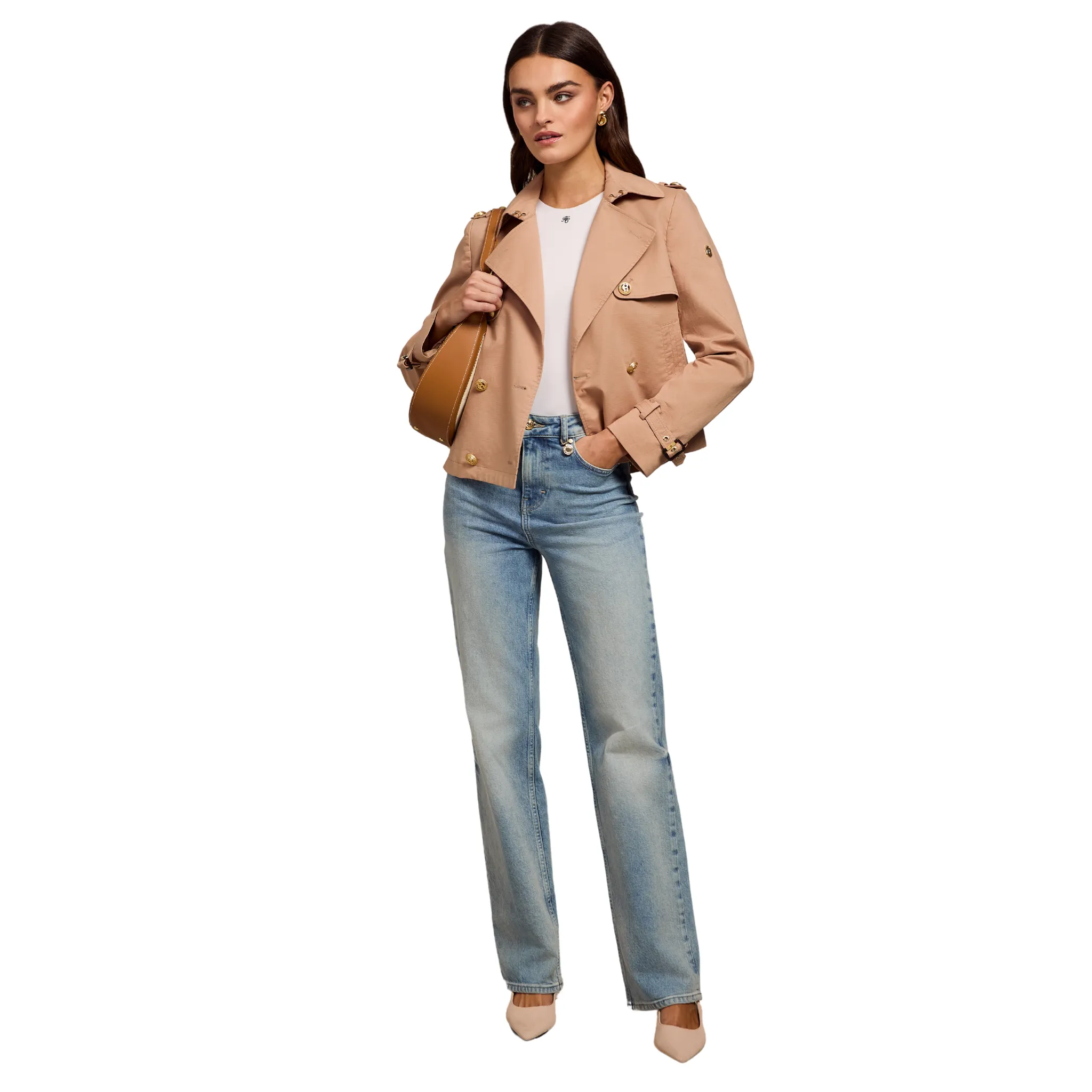 Womens Holland Cooper Nude Buckley Trench Jacket