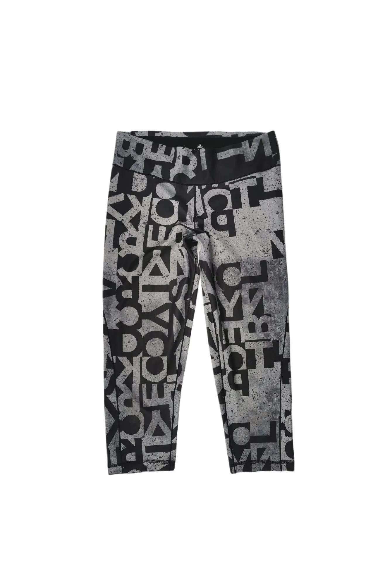 WOMENS SIZE SMALL or TEEN GIRL - ADIDAS, Athletic 3/4 Length Cropped Yoga Pants VGUC B34