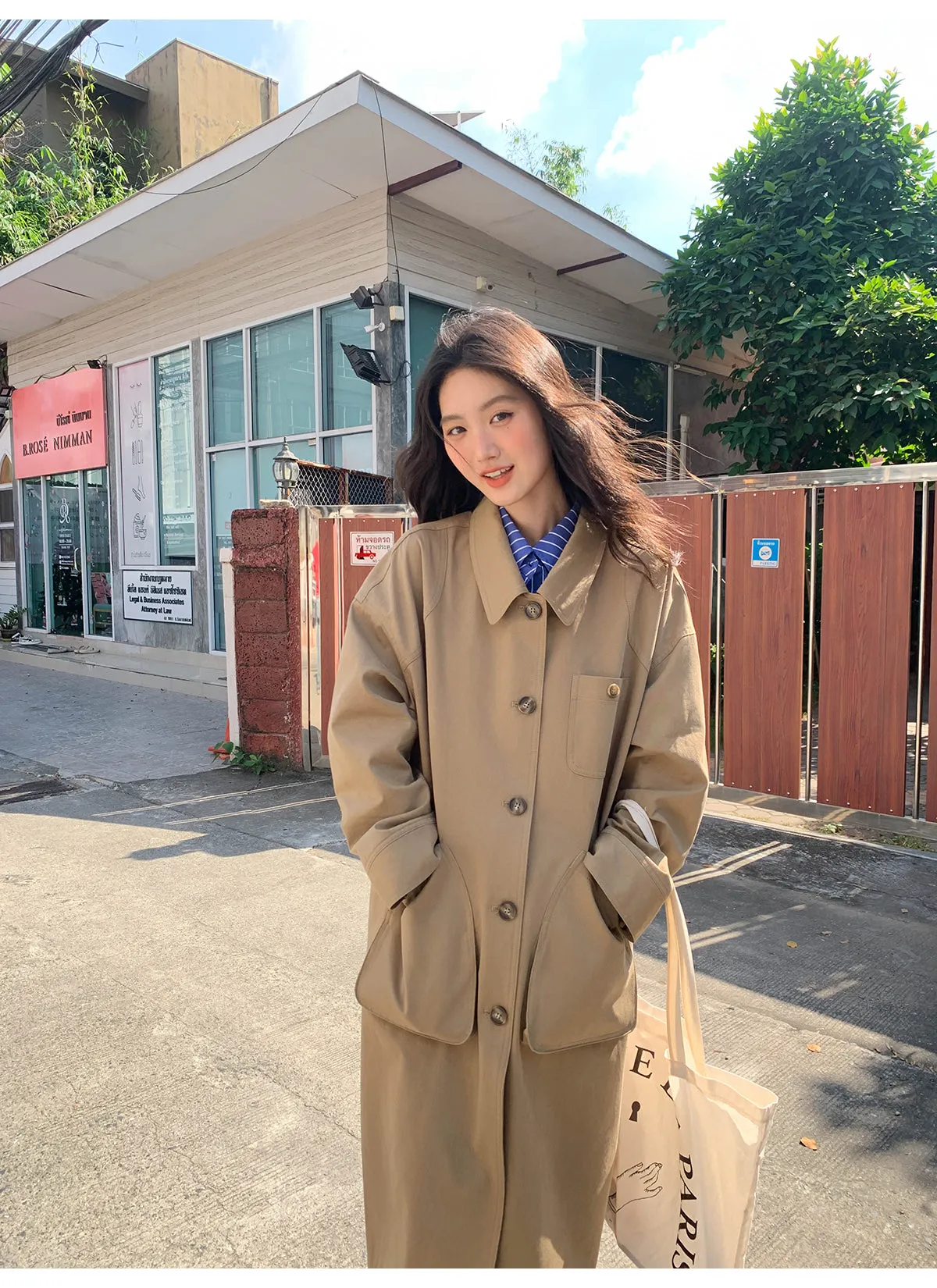 Work trench coat