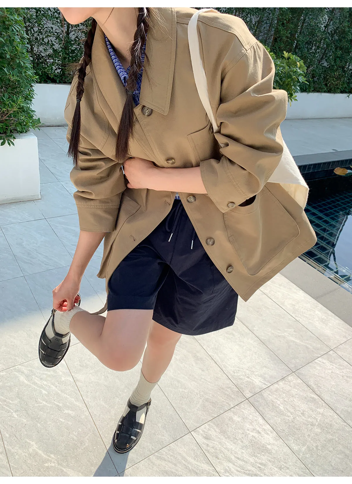 Work trench coat