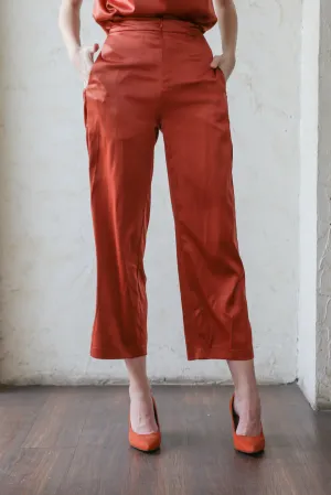 XU PANTS IN DARK PERSIMMON
