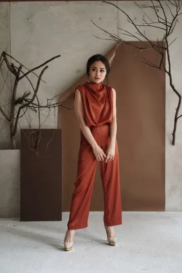 XU PANTS IN DARK PERSIMMON