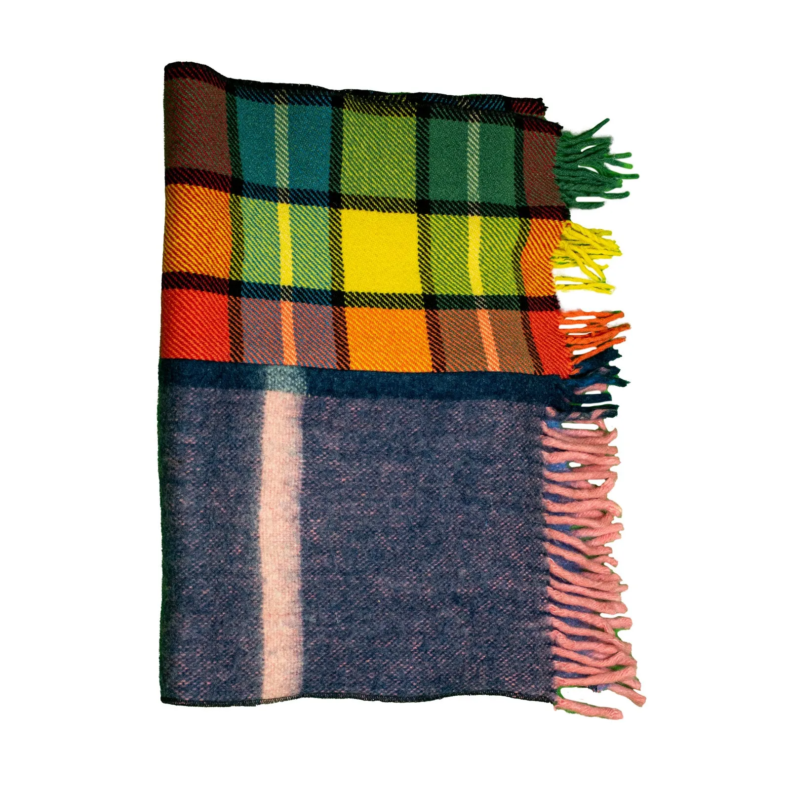 Yellow/Blue Double Blanket Scarf