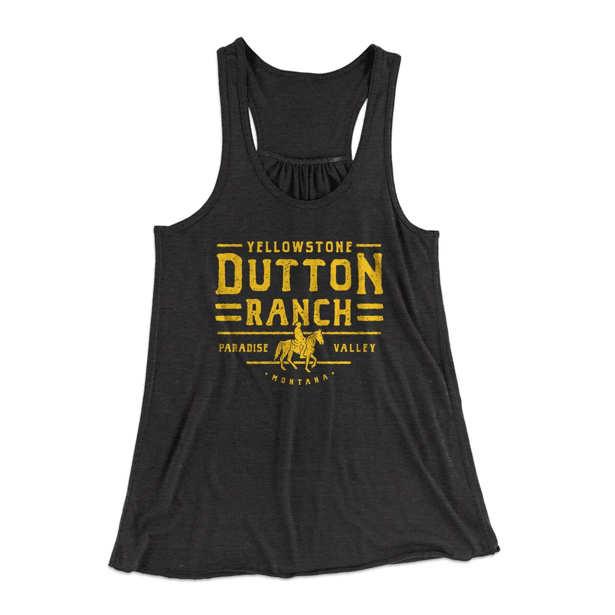 Yellowstone Dutton Ranch Women's Flowey Racerback Tank Top