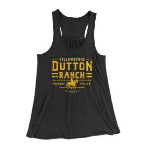 Yellowstone Dutton Ranch Women's Flowey Racerback Tank Top