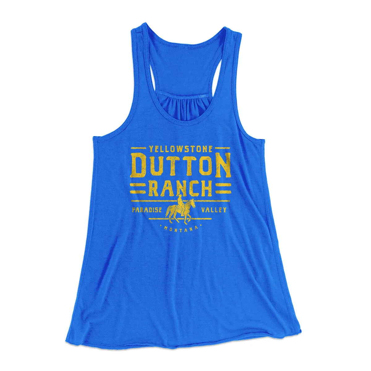 Yellowstone Dutton Ranch Women's Flowey Racerback Tank Top