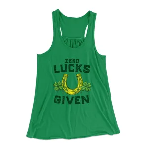 Zero Lucks Given Women's Flowey Tank Top